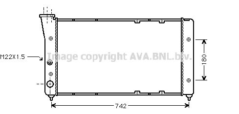 AVA QUALITY COOLING Radiators, Motora dzesēšanas sistēma VW2091